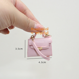 Miniature Pink Bag That Pops Open | Dollhouse Miniature Shop