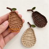 Miniature Pear-Shaped Woven Basket | Dollhouse Miniature Shop