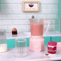 Miniature REAL Jug Blender in Pastel Pink | Mini Food Cooking Stote