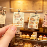 Miniature Photo String with Clips & Posters | Dollhouse Miniature Shop