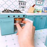 CUSTOM Real Cooking Kitchen Set (include real stove, sink, cabinet) for cooking tiny food