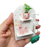 Miniature white  Pegboard Set | Dollhouse Miniature Store