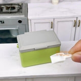 Miniature Cooler Box + Ice Scooper Set (Green) |Tiny Food Cooking Shop