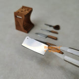 Miniature REAL Knife & Scissor Sets with Holder | Mini Cooking Shop