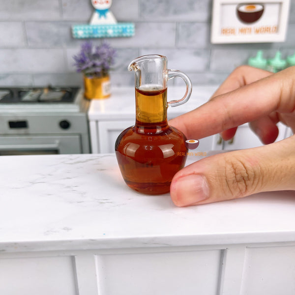 Miniature Classic Style Glass Pitcher | Mini Cooking Shop