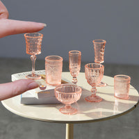 Miniature 1:6 Classic Royal Cup Set in Peach| Mini Cooking Shop