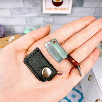 Miniature REAL Cleaver Classic Knife | Tiny Food Cooking Supplies Shop