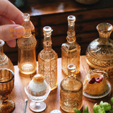 Miniature Wine Bottle Set in vintage brown color | Miniature Kitchen Shop