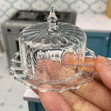 Miniature Glass Cake Dome + Plate Set | EASYBAKE Tiny Baking Shop