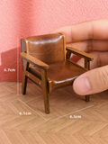 Miniature 1:12 Faux Leather Chair Collection |Dollhouse Miniature Shop