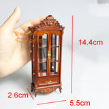 Miniature Vintage Plastic Cabinet (Brown) | Dollhouse Miniature Shop