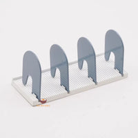 Miniature Nordic Style Bluish Grey Alloy Bookends 1:6 Scale | Dollhouse Shop