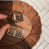Miniature Wire Baskets with Wooden Handles ｜ Artisan Miniature Shop