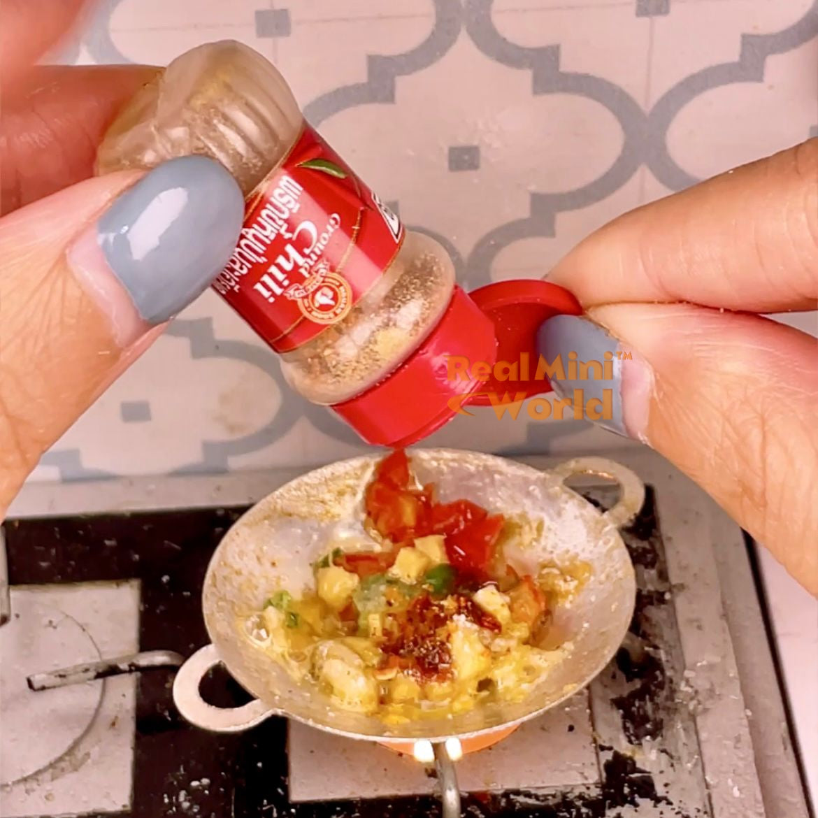 Miniature REAL Spices (Chili Flakes) | Mini Food Cooking Shop – Real ...