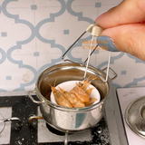 Miniature REAL Stainless Steel Hot Plate Gripper | Mini Cooking Shop
