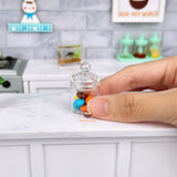 Miniature Modern Glass Jar with Glass Lid | Mini Cooking & Baking Shop