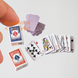 Real Miniature Playing Cards (4-Packs) | Dollhouse Miniature Shop