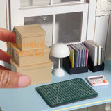 Miniature Stackable Storage Box Set with Lid – Handmade Dollhouse Organizer
