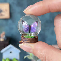 Miniature Butterfly Glass Globe (RANDOM COLOR) | Miniature Shop