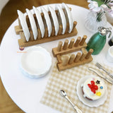 Miniature Ceramic Plate + Rack Set of 8 | Mini REAL Cooking Shop