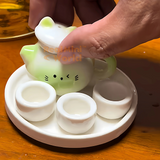 Juego de té de cerámica en miniatura estilo Kawaii REAL