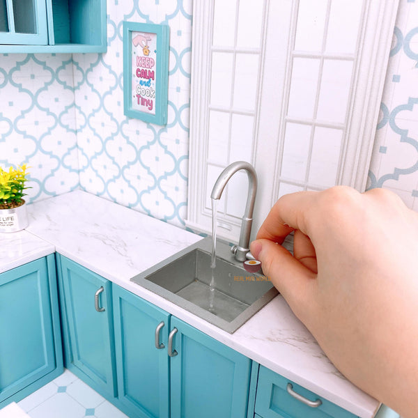 CUSTOM Mini Cooking REAL Kitchen Set (include real stove, sink, cabinet ...