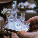 Miniature Wine Bottle Set | Miniature Kitchen Shop