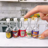 Mini Real Kitchen Cooking Sauce Bottle set: cook tiny edible food | Mini Cooking Shop