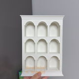 Miniature Arch Display Shelf — Miniature Dollhouse Cabinet Shop