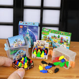 Miniature Puzzle Figures Set + Container | Dollhouse Miniature Shop