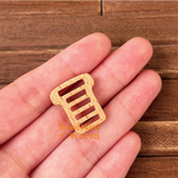 miniature handmade wooden cute bear wooden coaster display holder | dollhouse miniature shop