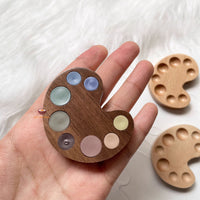  Miniature Wooden Color Palette | Mini Art & Journaling Shop