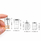 Miniature Mason Jar Collection | Mini Food Cooking Shop