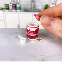 Miniature Real Collagen Powder Container + Scoop (powder not included)