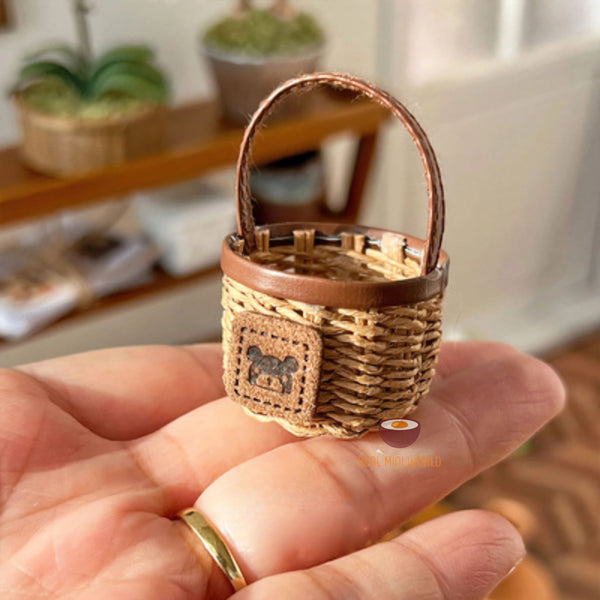 Miniature Handwoven Basket | Handmade Miniature Shop – Real Mini World