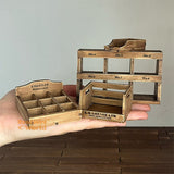 Miniature Shabby Chic Solid Wooden Wood Furniture |Dollhouse Miniature Shop