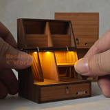 Miniature Artisan Solid Wood Foldable Cupboard | Dollhouse Shop