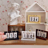 Miniature Real Nordic Minimalist Calendar | Dollhouse Miniature Shop