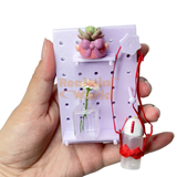 Miniature purple Pegboard Set | Dollhouse Miniature Store
