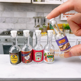 Mini Real Kitchen Cooking Sauce Bottle set: cook tiny edible food | Mini Cooking Shop