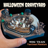 Miniature REAL Functioning Halloween Train Set | Diorama Shop