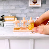 Miniature Pink Seasoning Jar & Oil Brush Set | Tiny Cooking Store