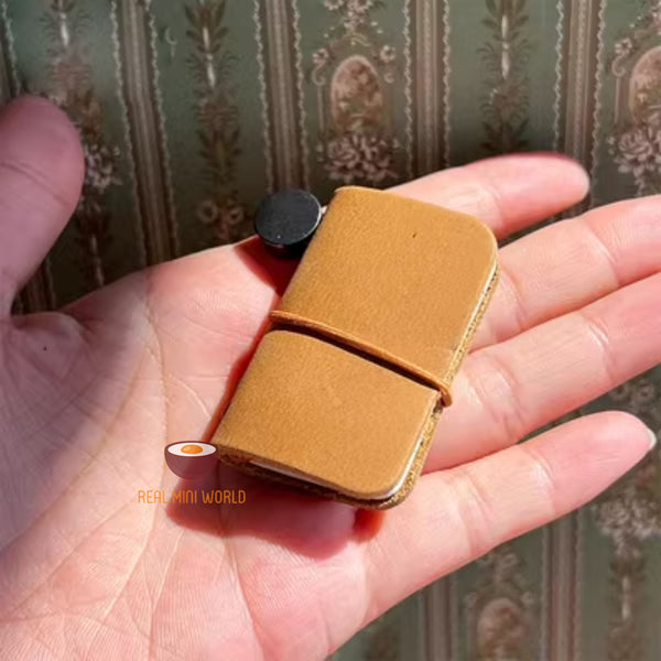 Miniature Real Journal Book in Khaki |  Mini Journaling & Art Shop