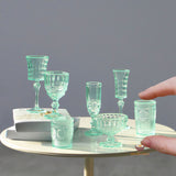 Miniature 1:6 Classic Royal Cup Set in Green | Mini Cooking Shop