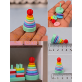 Miniature real functioning donut puzzle | Dollhouse Miniature Shop
