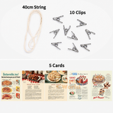 Miniature Photo String with Clips & Posters | Dollhouse Miniature Shop
