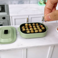 Miniature REAL Takoyaki Maker in Sage Green