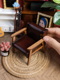 Miniature 1:12 Faux Leather Chair Collection |Dollhouse Miniature Shop