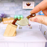 Mini REAL Cooking Kitchen Axe knife | Tiny Cooking Store