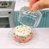 Miniature Glass Cake Dome + Plate Set | EASYBAKE Tiny Baking Shop